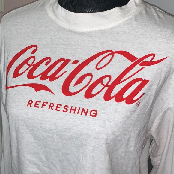 Long sleeve coca-cola crop top - Picture 2 of 3